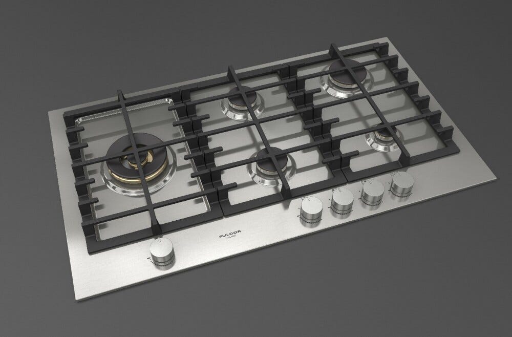 Fulgor FPH 905 G WK X Piano cottura a gas cm. 90 - inox