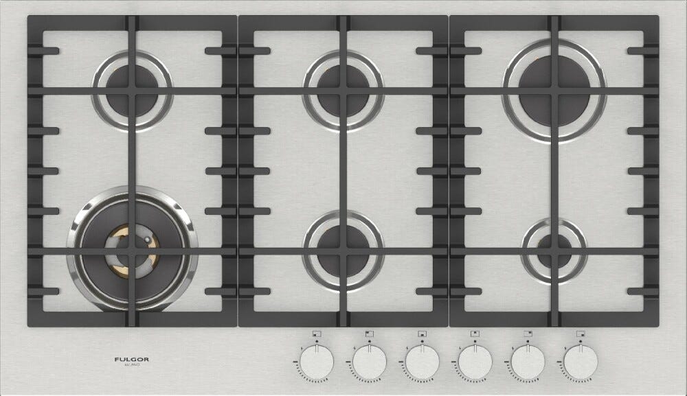 Fulgor FPH 906 G WK X Piano cottura a gas cm. 90 - inox
