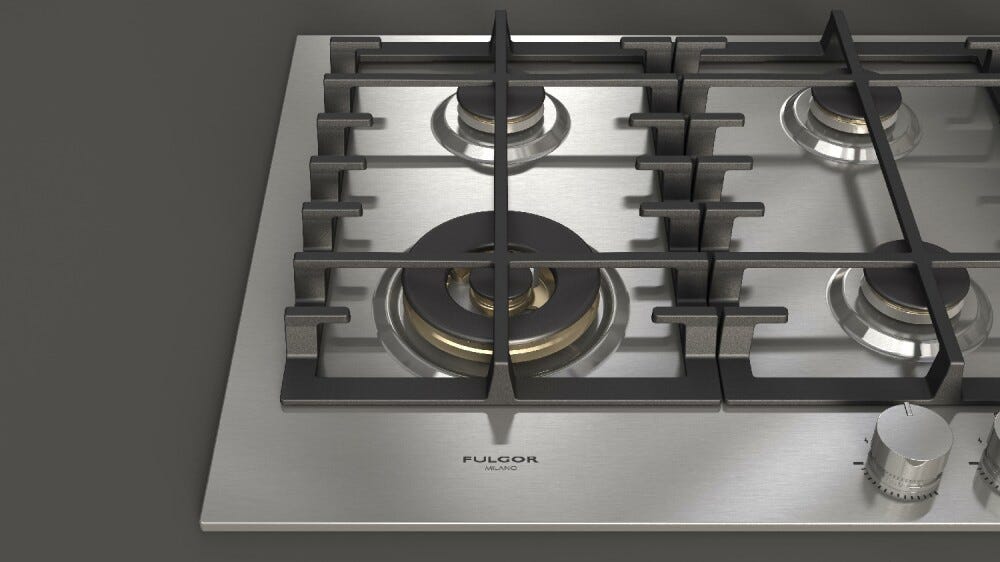 Fulgor FPH 906 G WK X Piano cottura a gas cm. 90 - inox