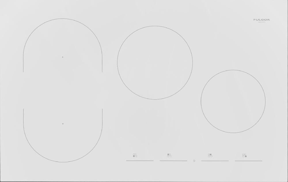 Fulgor FSH 804 ID TS WH 1 5 EVO Piano cottura a induzione cm. 80 - vetroceramica bianco