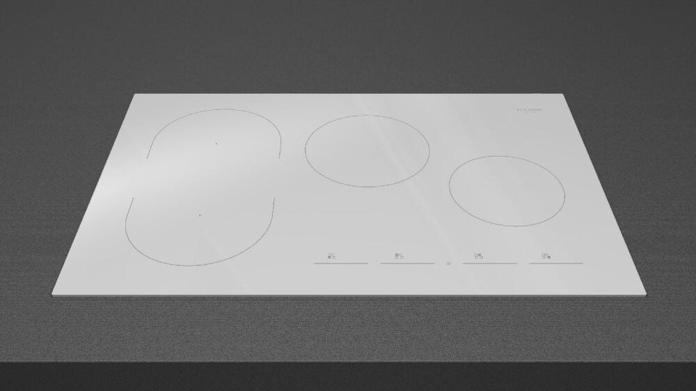 Fulgor FSH 804 ID TS WH 1 5 EVO Piano cottura a induzione cm. 80 - vetroceramica bianco