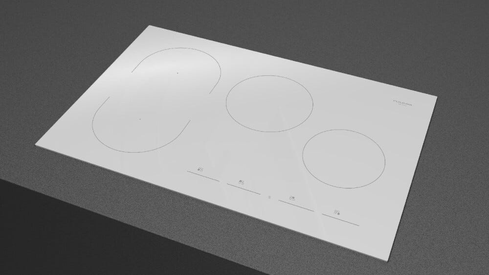 Fulgor FSH 804 ID TS WH 1 5 EVO Piano cottura a induzione cm. 80 - vetroceramica bianco