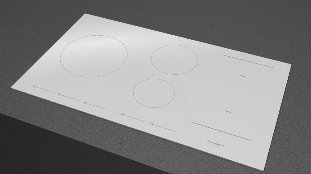 Fulgor FSH 905 ID TS WH 1 EVO 5 Piano cottura a induzione cm. 90 - vetroceramica bianco