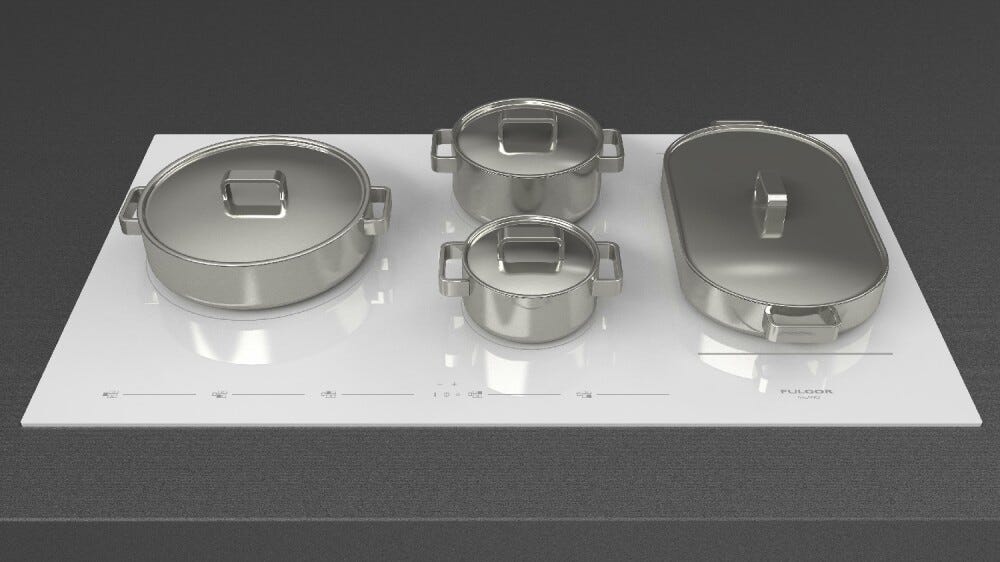 Fulgor FSH 905 ID TS WH 1 EVO 5 Piano cottura a induzione cm. 90 - vetroceramica bianco