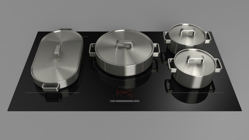 Fulgor FSH 905 ID WT MBK Piano cottura a induzione cm. 90 - vetroceramica nero opaco