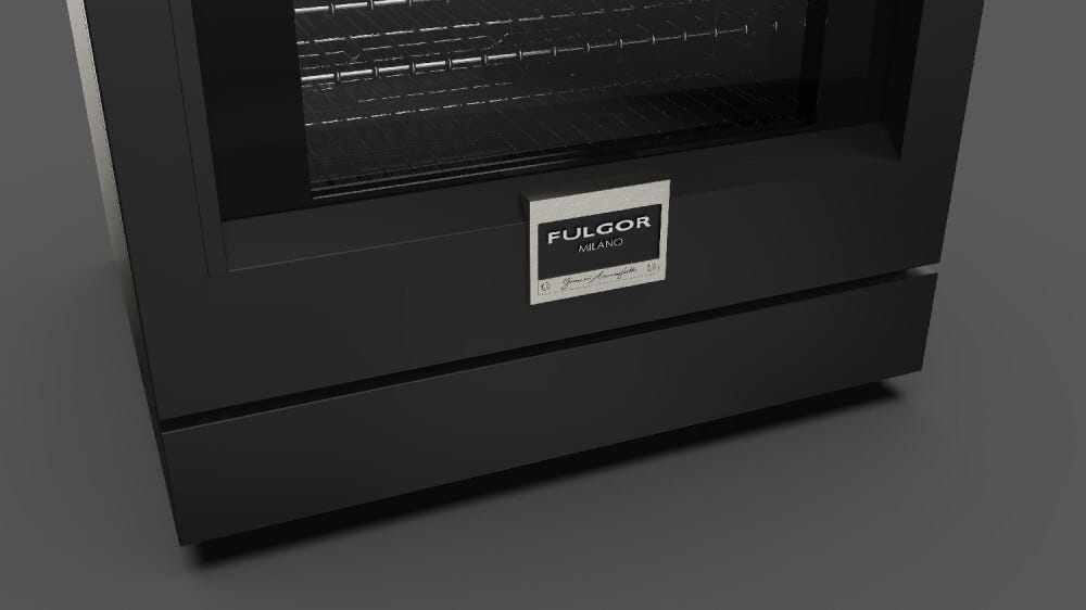 Fulgor FSRC 3004 P MI MK 2F MBK SOFIA PROFESSIONAL Cucina da accosto 76 x 69 - 4 zone cottura induzione + 1 forno pirolitico - nero opaco