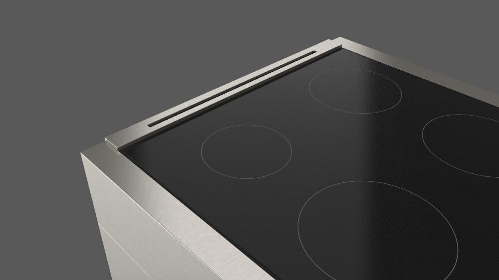 Fulgor FSRC 3004 P MI MK 2F MBK SOFIA PROFESSIONAL Cucina da accosto 76 x 69 - 4 zone cottura induzione + 1 forno pirolitico - nero opaco