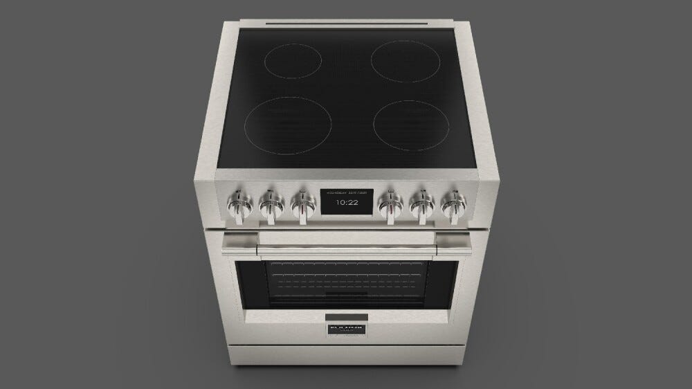 Fulgor FSRC 3004 P MI MK 2F X Sofia Professional Cucina da accosto 76 x 69 - 4 zone cottura induzione + 1 forno pirolitico - inox