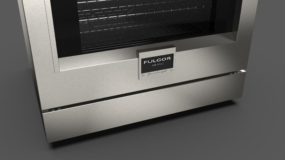 Fulgor FSRC 3004 P MI MK 2F X Sofia Professional Cucina da accosto 76 x 69 - 4 zone cottura induzione + 1 forno pirolitico - inox
