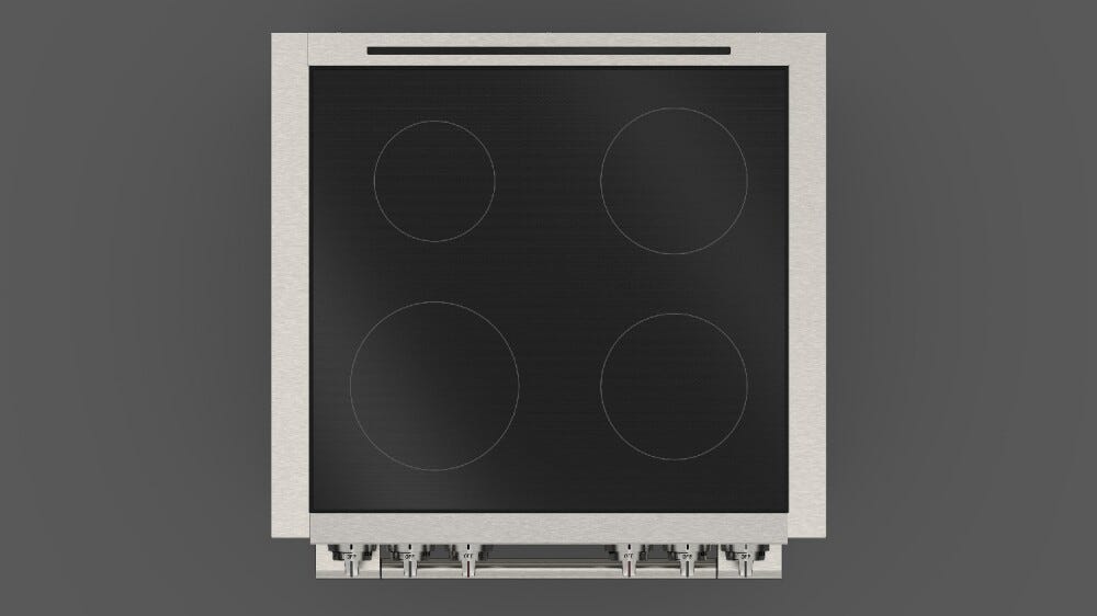 Fulgor FSRC 3004 P MI MK 2F X Sofia Professional Cucina da accosto 76 x 69 - 4 zone cottura induzione + 1 forno pirolitico - inox