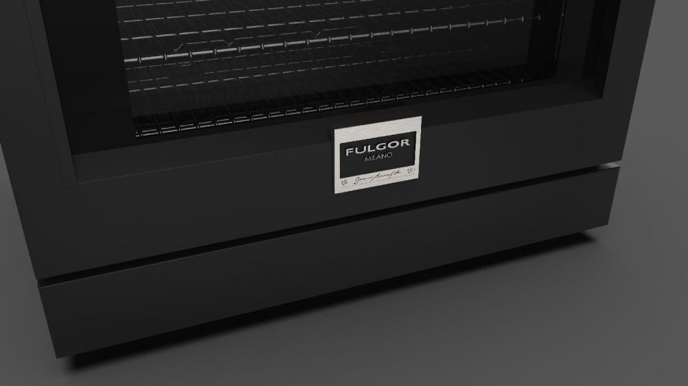 Fulgor FSRC 3605 P MI MK 2F MBK Sofia Professional Cucina da accosto 91 x 69 - 5 zone cottura induzione + 1 forno pirolitico - nero opaco