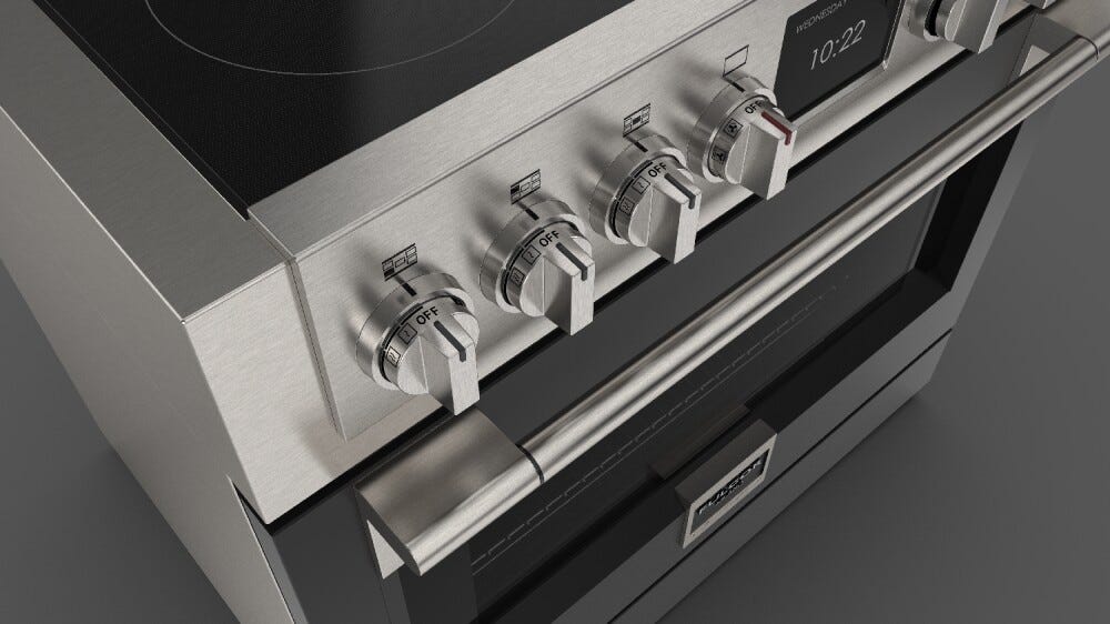 Fulgor FSRC 3605 P MI MK 2F MBK Sofia Professional Cucina da accosto 91 x 69 - 5 zone cottura induzione + 1 forno pirolitico - nero opaco