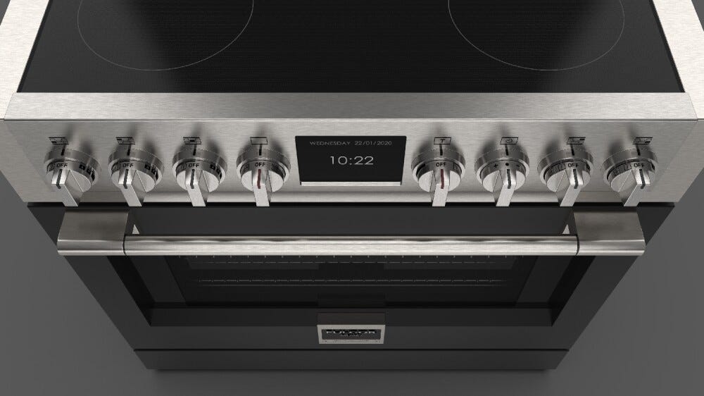 Fulgor FSRC 3605 P MI MK 2F MBK Sofia Professional Cucina da accosto 91 x 69 - 5 zone cottura induzione + 1 forno pirolitico - nero opaco
