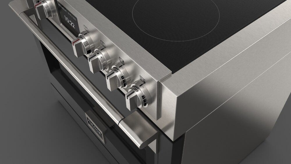 Fulgor FSRC 3605 P MI MK 2F MBK Sofia Professional Cucina da accosto 91 x 69 - 5 zone cottura induzione + 1 forno pirolitico - nero opaco