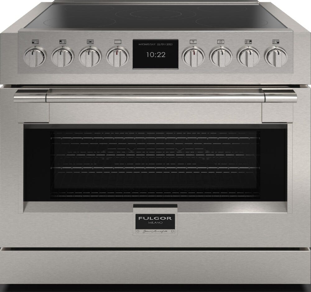 Fulgor FSRC 3605 P MI MK 2F X Sofia Professional Cucina da accosto 91 x 95 - 5 zone cottura induzione + 1 forno pirolitico - inox