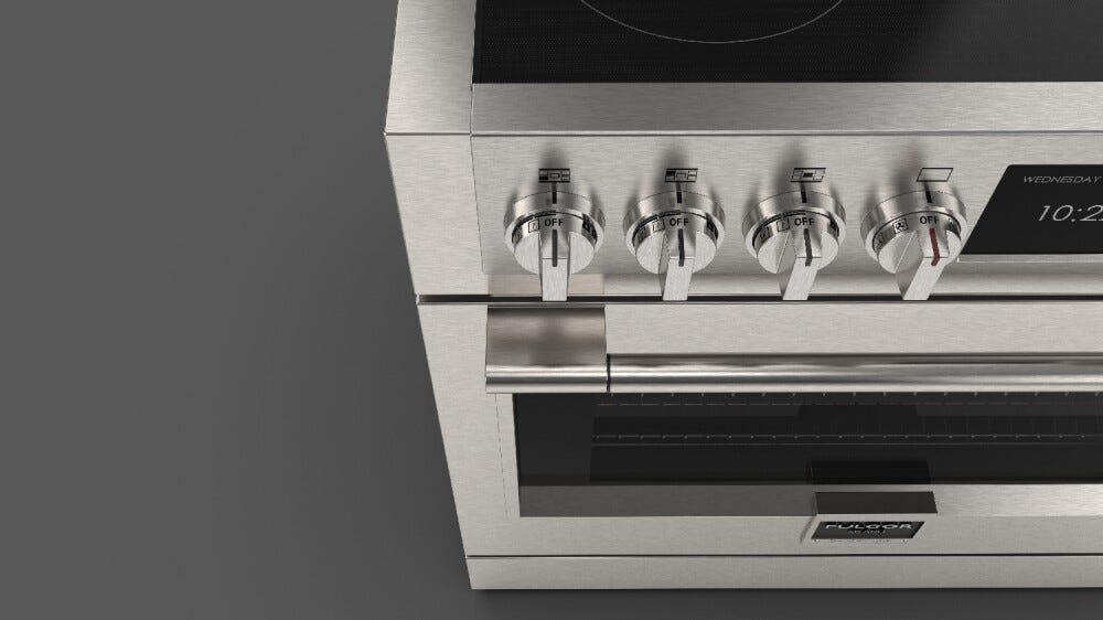 Fulgor FSRC 3605 P MI MK 2F X Sofia Professional Cucina da accosto 91 x 95 - 5 zone cottura induzione + 1 forno pirolitico - inox