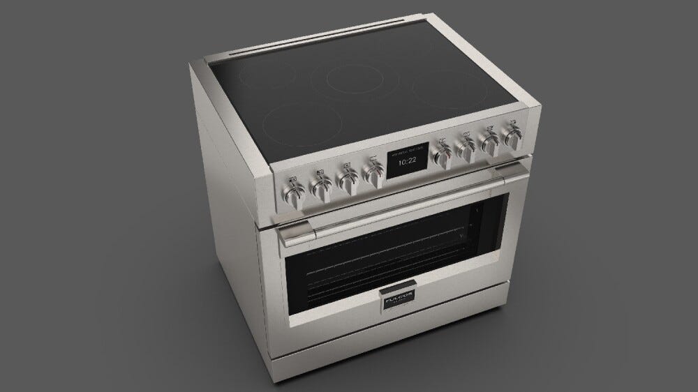 Fulgor FSRC 3605 P MI MK 2F X Sofia Professional Cucina da accosto 91 x 95 - 5 zone cottura induzione + 1 forno pirolitico - inox