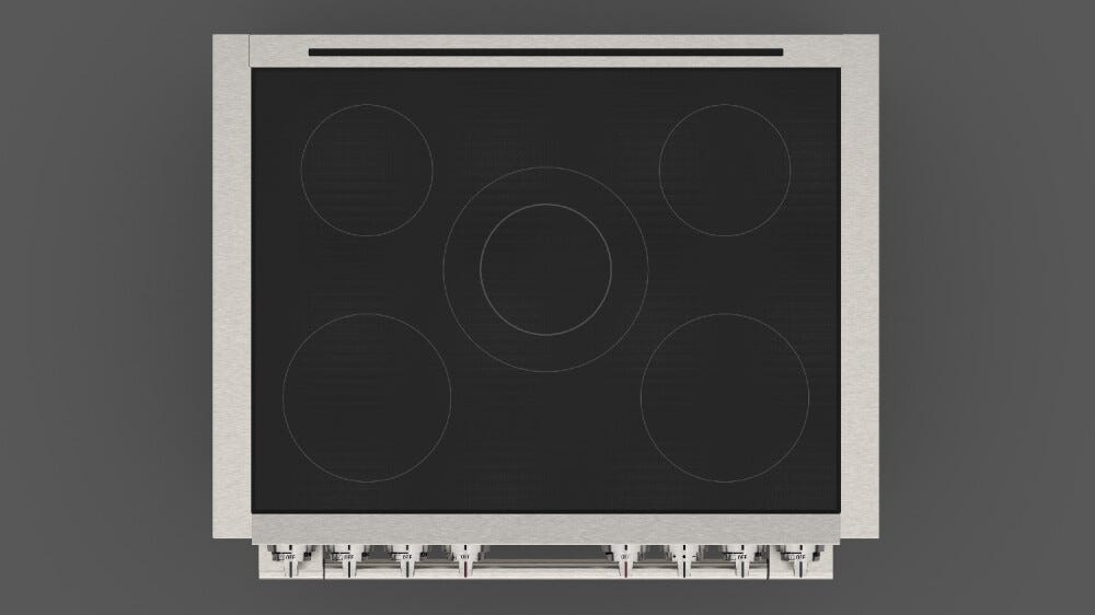 Fulgor FSRC 3605 P MI MK 2F X Sofia Professional Cucina da accosto 91 x 95 - 5 zone cottura induzione + 1 forno pirolitico - inox