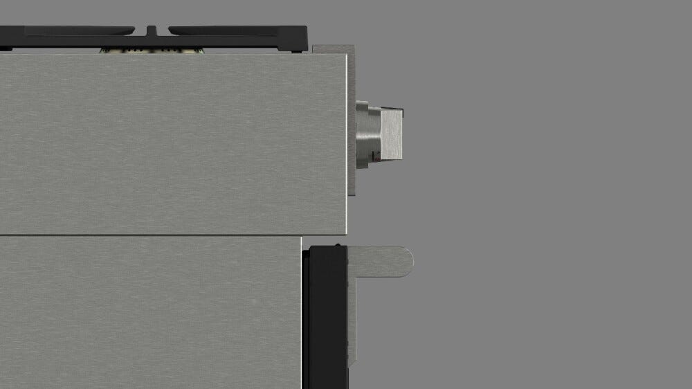 Fulgor FSRC 3606 GG ED 2F MBK Sofia Professional Cucina da accosto cm. 91 x 69 - 6 fuochi a gas + 1 forno gas - nero opaco