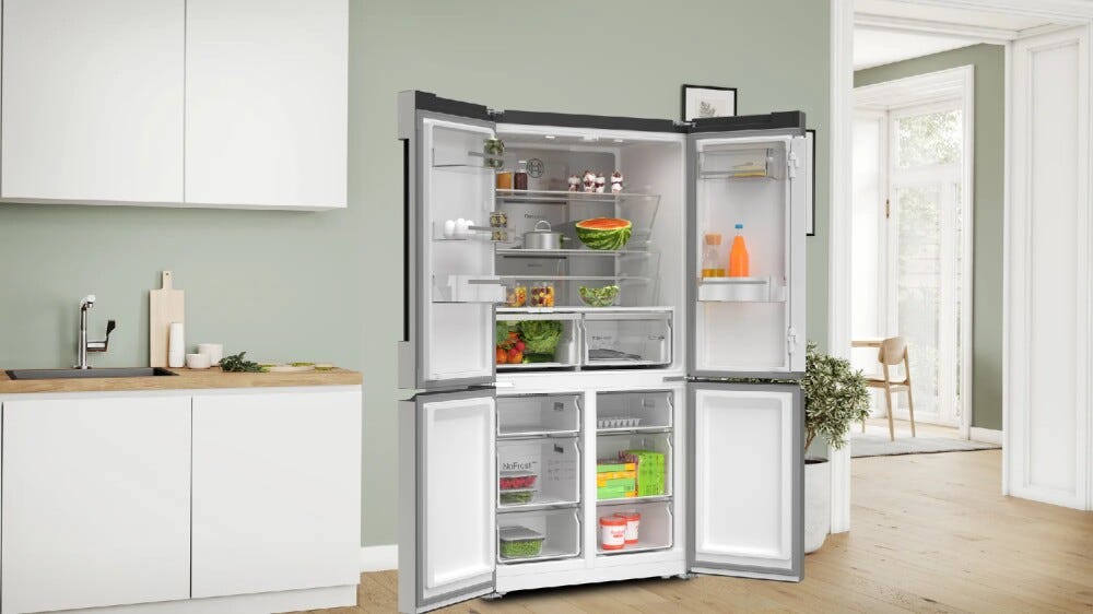 Bosch KFN96APEA Serie 6 Frigorifero con congelatore side by side - cm. 91 h 183 - lt. 605 - inox