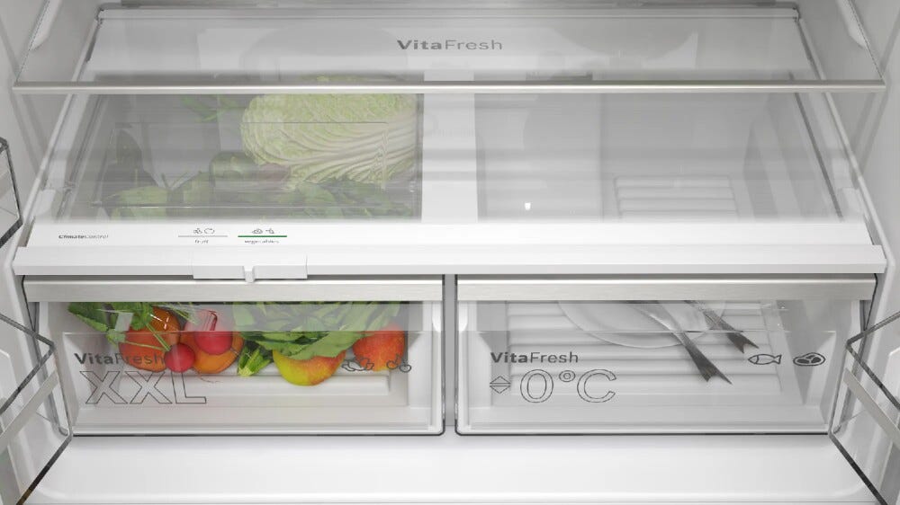 Bosch KFN96APEA Serie 6 Frigorifero con congelatore side by side - cm. 91 h 183 - lt. 605 - inox