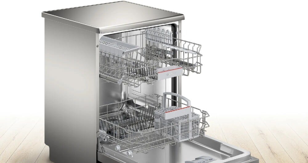 Bosch SMS4EKI06E Lavastoviglie a libera installazione cm. 60 - 13 coperti - inox