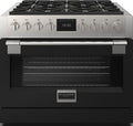 Fulgor FSRC 3606 P MG MK 2F MBK Sofia Professional Cucina da accosto cm. 91 x 69 - 6 fuochi a gas + 1 forno elettrico - nero opaco