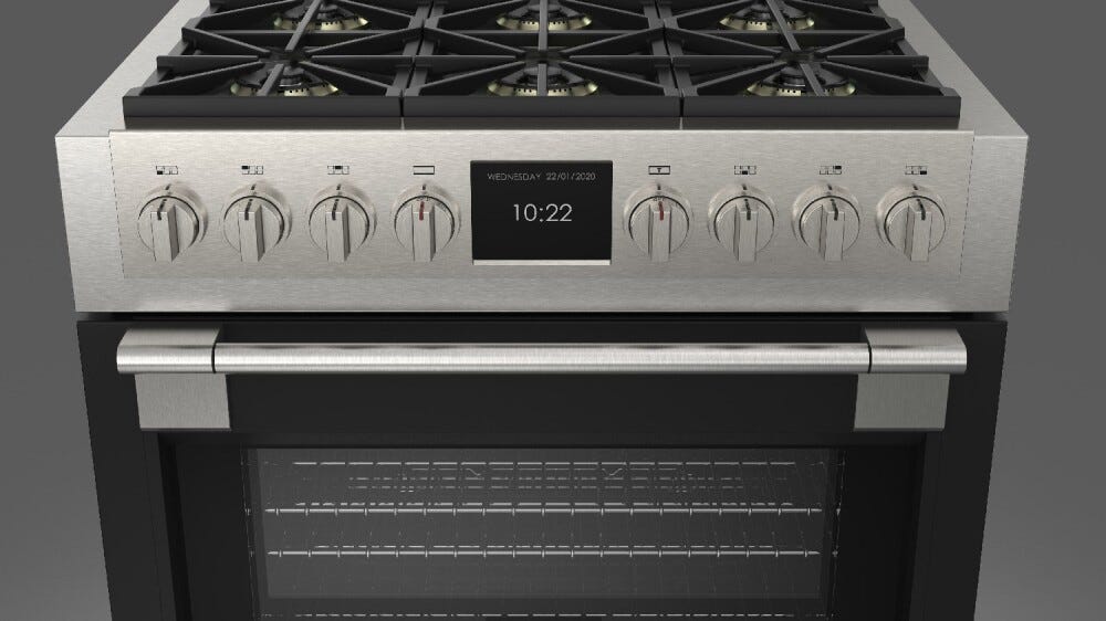 Fulgor FSRC 3606 P MG MK 2F MBK Sofia Professional Cucina da accosto cm. 91 x 69 - 6 fuochi a gas + 1 forno elettrico - nero opaco