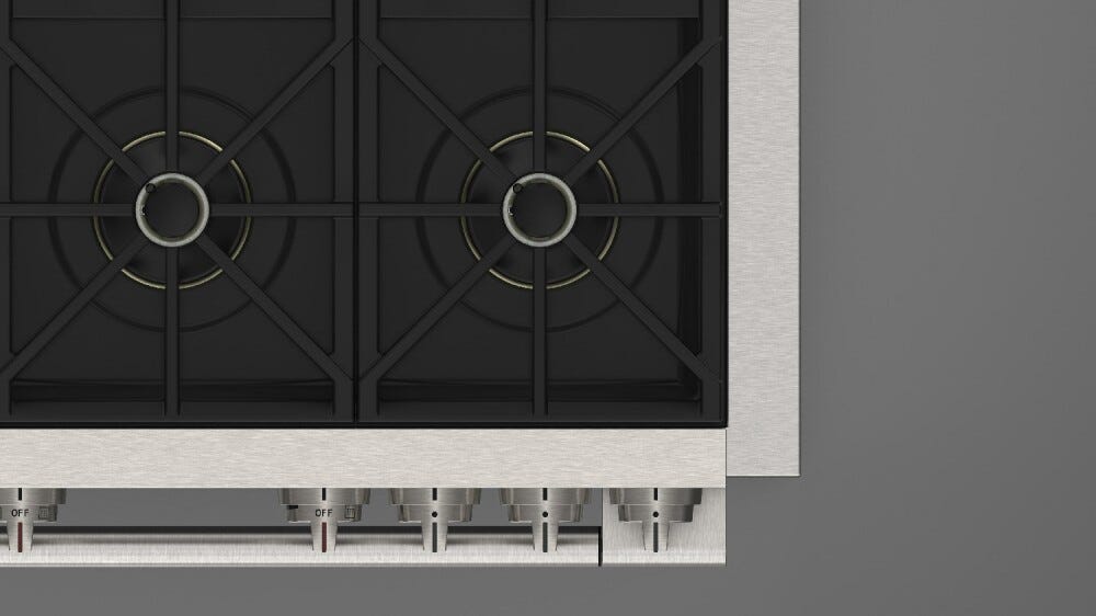 Fulgor FSRC 3606 P MG MK 2F MBK Sofia Professional Cucina da accosto cm. 91 x 69 - 6 fuochi a gas + 1 forno elettrico - nero opaco