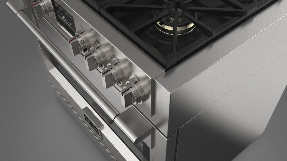 Fulgor FSRC 3606 P MG MK 2F X Sofia Professional Cucina da accosto cm. 91 x 69 - 6 fuochi a gas + 1 forno elettrico - inox