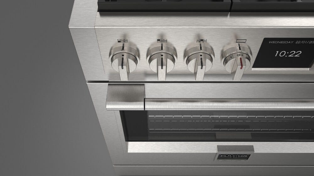 Fulgor FSRC 3606 P MG MK 2F X Sofia Professional Cucina da accosto cm. 91 x 69 - 6 fuochi a gas + 1 forno elettrico - inox