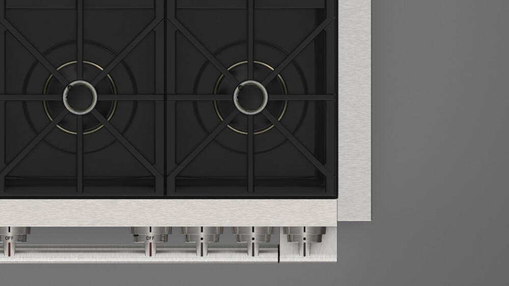 Fulgor FSRC 3606 P MG MK 2F X Sofia Professional Cucina da accosto cm. 91 x 69 - 6 fuochi a gas + 1 forno elettrico - inox