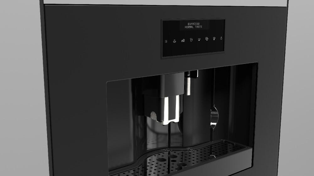 Fulgor FUCM 4500 TF MBK Urbantech Macchina da caffè da incasso cm. 59 h. 45 - nero opaco