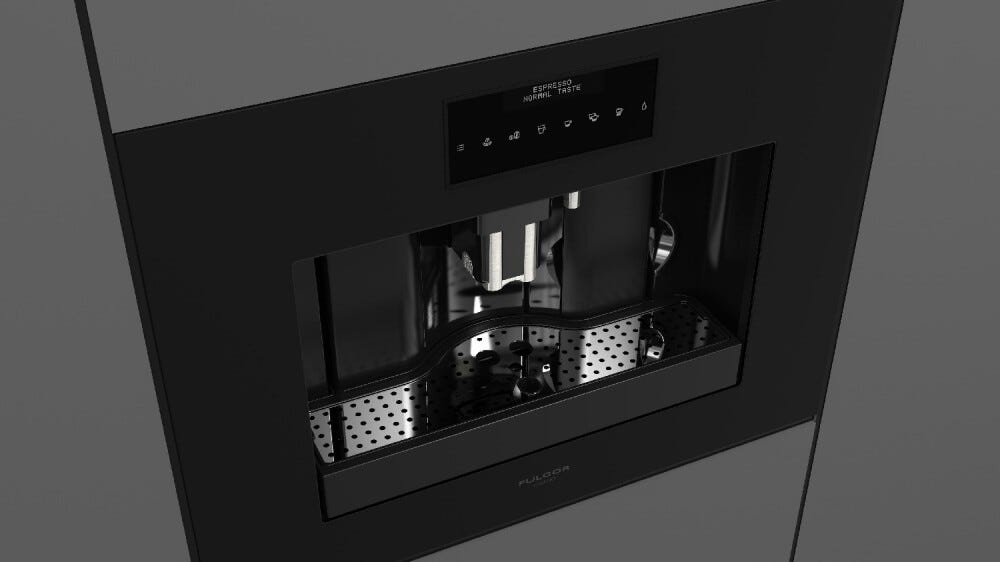Fulgor FUCM 4500 TF MBK Urbantech Macchina da caffè da incasso cm. 59 h. 45 - nero opaco
