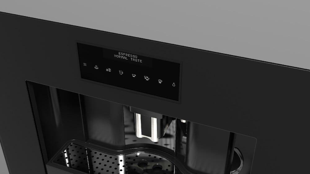 Fulgor FUCM 4500 TF MBK Urbantech Macchina da caffè da incasso cm. 59 h. 45 - nero opaco