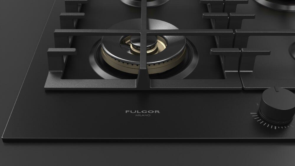 Fulgor FUH 604 G DWK MBK Urbantech Piano cottura a gas cm. 60 - nero opaco