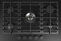 Fulgor FUH 7541 G DWK MBK Urbantech Piano cottura a gas cm. 75 - nero opaco