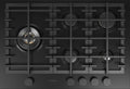 Fulgor FUH 755 G DWK MBK Urbantech Piano cittura a gas cm. 75 - nero opaco