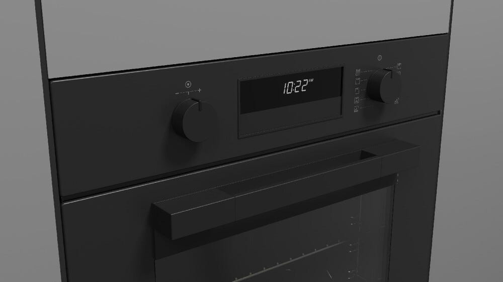 Fulgor FUO 6011 P MT MBK Urbantech Forno elettrico pirolitico cm. 60 - nero opaco