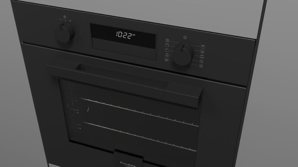 Fulgor FUO 6011 P MT MBK Urbantech Forno elettrico pirolitico cm. 60 - nero opaco