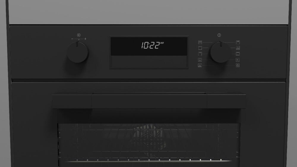 Fulgor FUO 6011 P MT MBK Urbantech Forno elettrico pirolitico cm. 60 - nero opaco