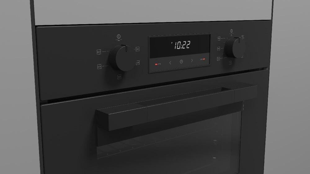 Fulgor FUSO 4505 MT MBK Urbantech Forno a vapore cm. 60 h. 45 - nero opaco
