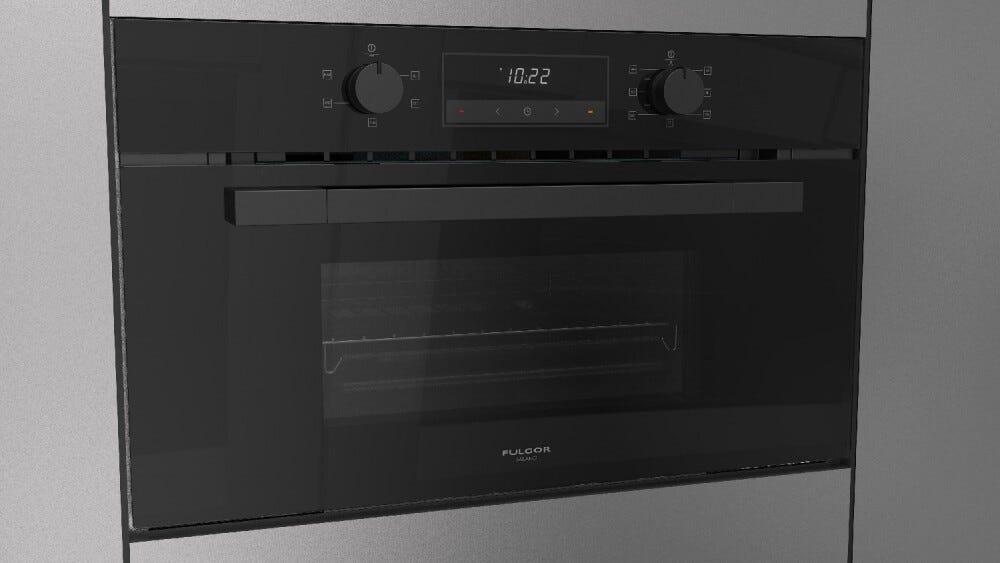Fulgor FUSO 7505 MT GBK Urbantech Forno a vapore cm. 75 h. 45 - vetro nero