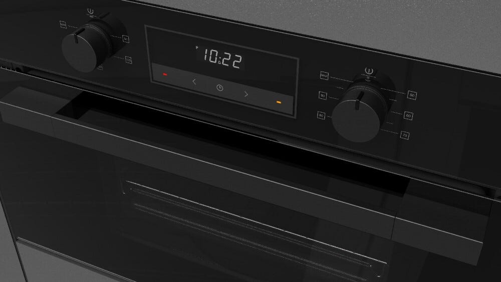 Fulgor FUSO 7505 MT GBK Urbantech Forno a vapore cm. 75 h. 45 - vetro nero