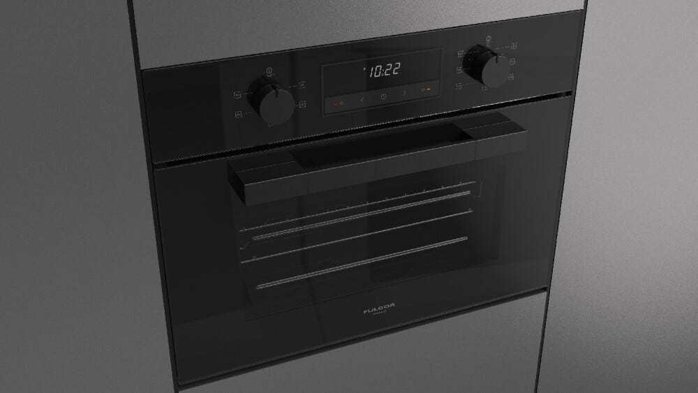 Fulgor FUTGSO 4505 MT GBK Urbantech Forno a vapore cm. 60 - vetro nero