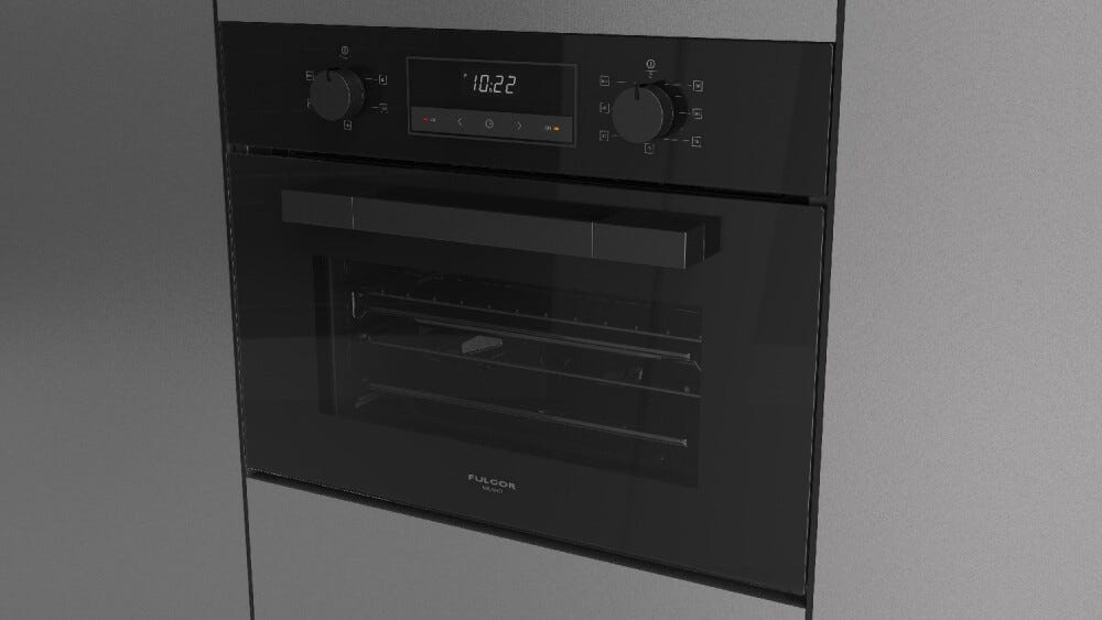 Fulgor FUTGSO 4505 MT GBK Urbantech Forno a vapore cm. 60 - vetro nero