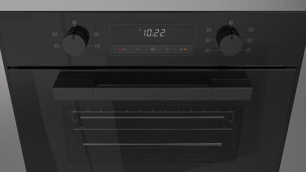 Fulgor FUTGSO 4505 MT GBK Urbantech Forno a vapore cm. 60 - vetro nero