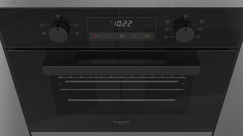 Fulgor FUTGSO 4505 MT GBK Urbantech Forno a vapore cm. 60 - vetro nero