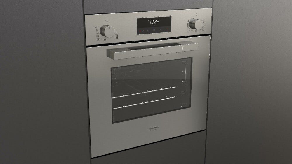 Fulgor FUTO 6005 FG EM IX Urbantech Forno a gas ventilato cm. 60 - inox antimpronta