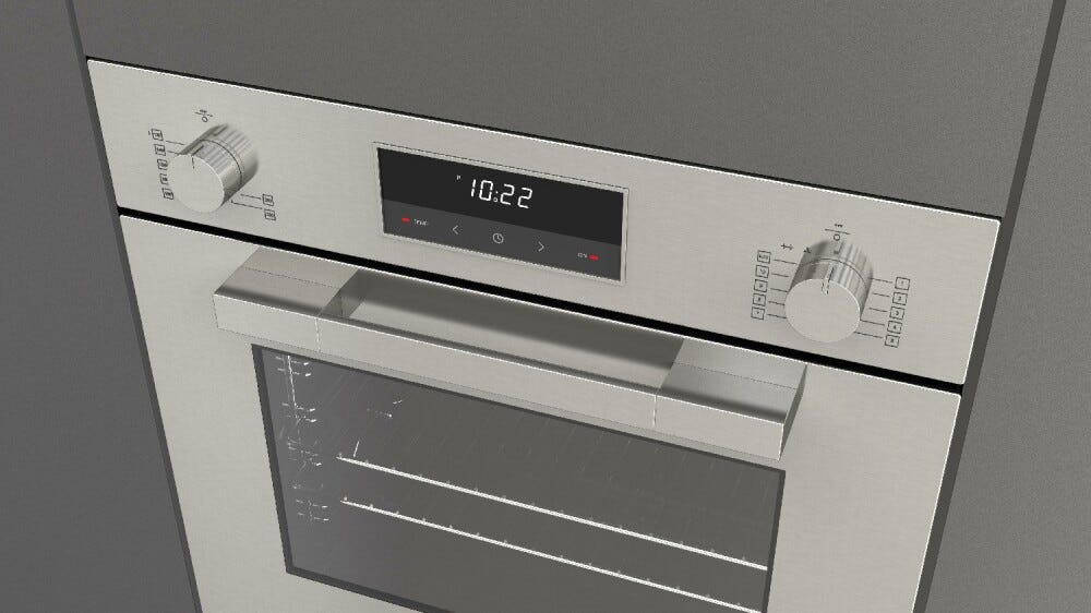 Fulgor FUTO 6005 FG EM IX Urbantech Forno a gas ventilato cm. 60 - inox antimpronta